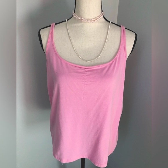 Secret Treasures Vintage Pink Tank Top & Front Tie Cardigan Size 16/18 - Picture 2 of 7